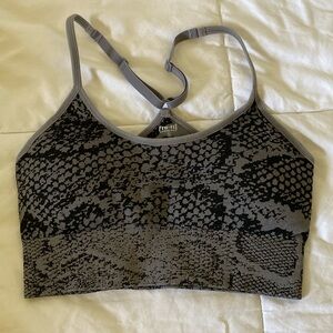 Like New gray and black sports bra